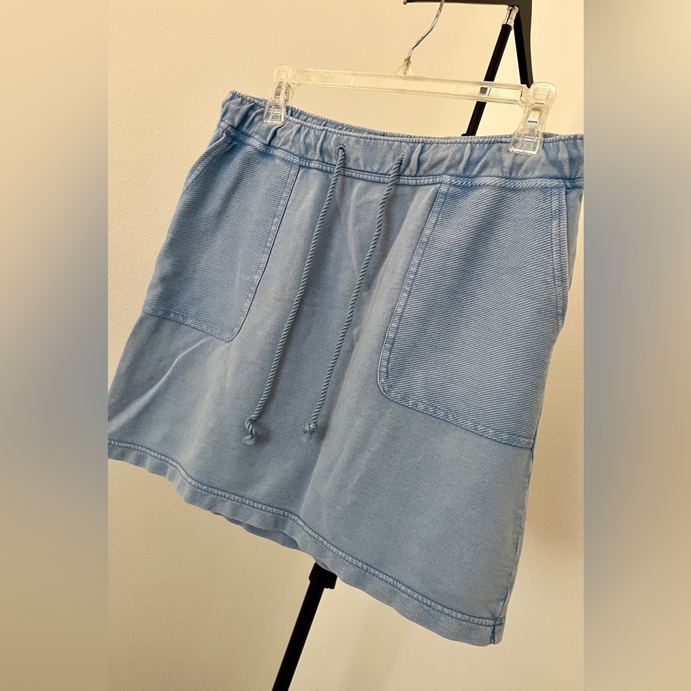 💙 J. Jill Cotton Skirt 🌿 Small Petite | Active Casual Pull-On | Comfy Chic - Picture 5 of 10